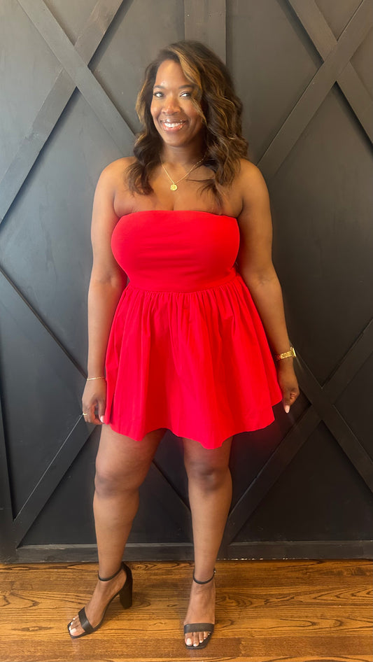 Samantha Strapless Mini Dress - 2 Colors!