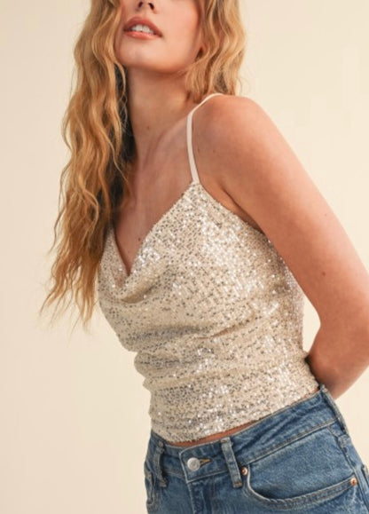 The Sassy Sequin Tank - 2 Colors