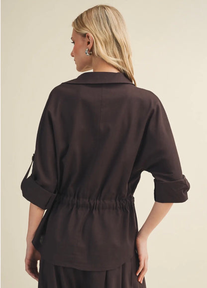 Utility Pocket Blouse