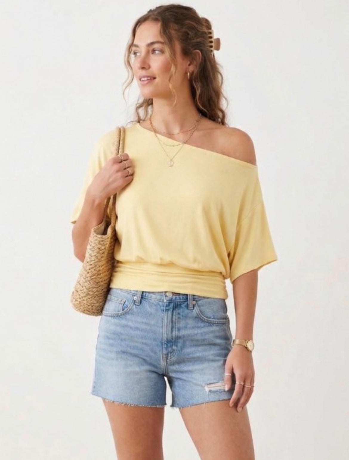 OTS Ruched Waist Top - 2 Colors!