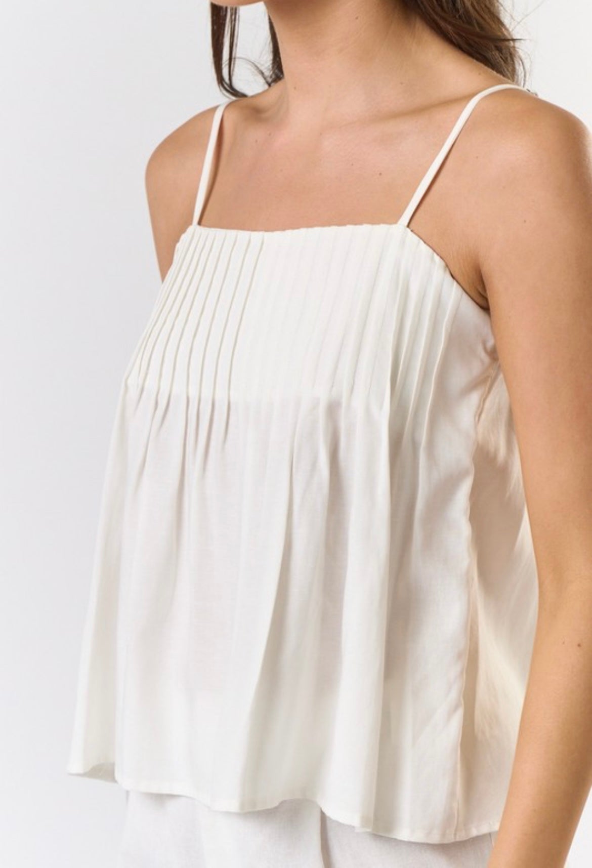 The Polly Pleated Tank
