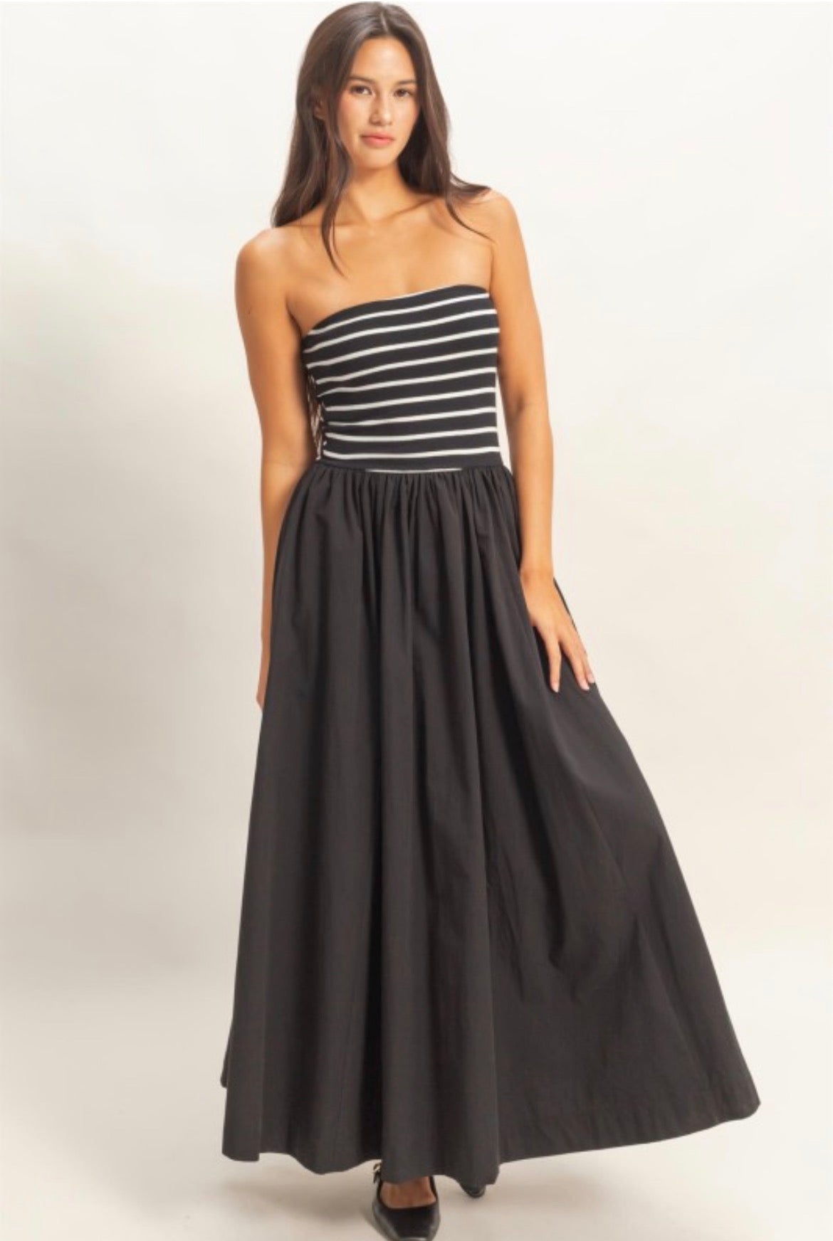 Striped Sundown Midi Dress