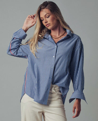 London Striped Button Up