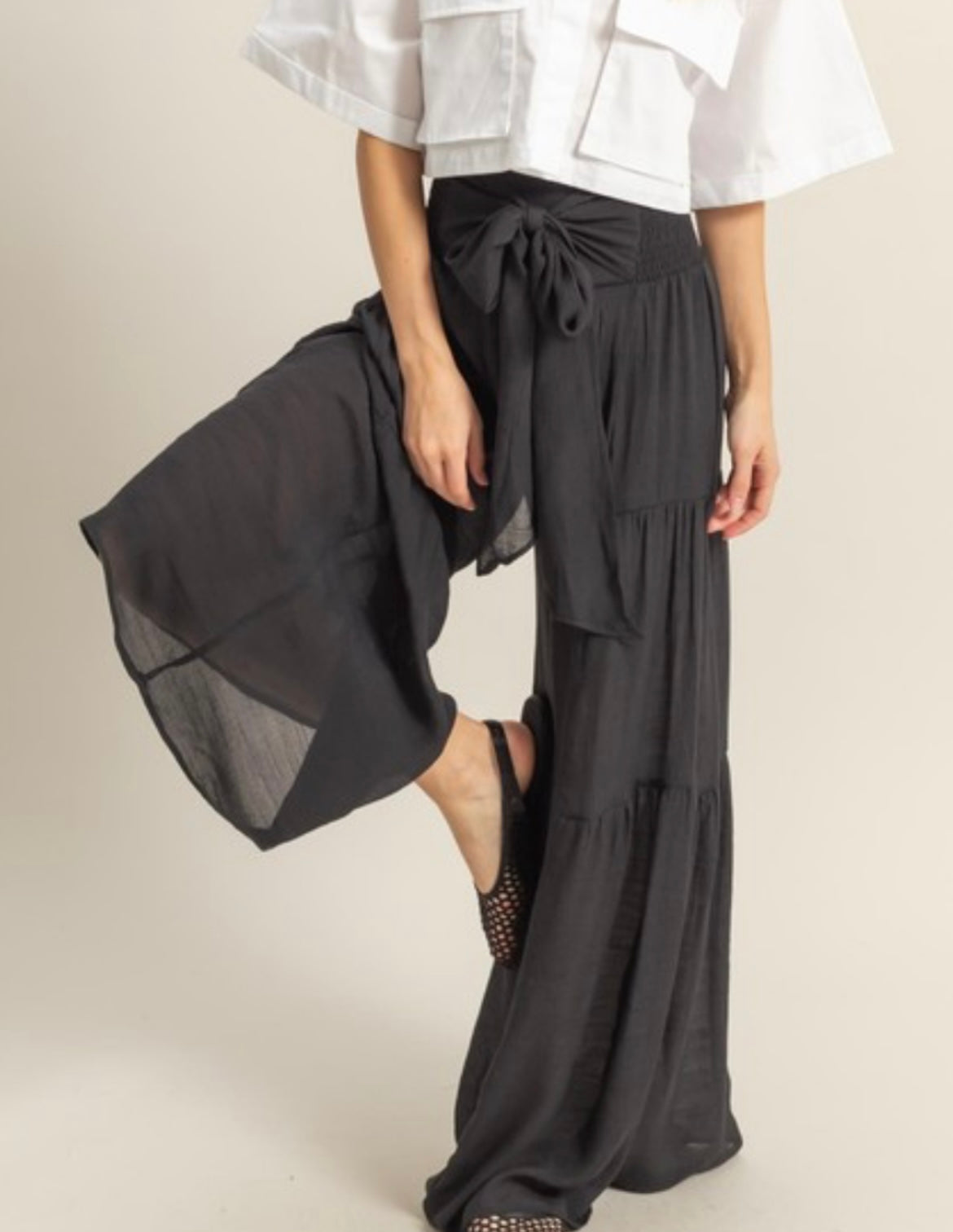 Tiered Palazzo Pant