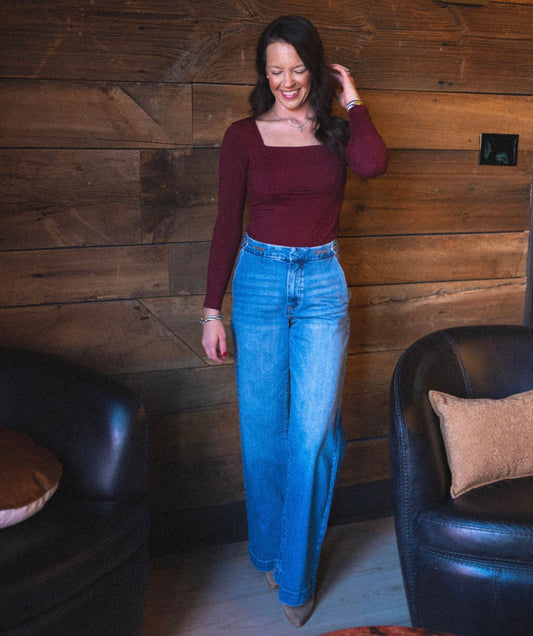 KanCan High Rise Trouser Denim