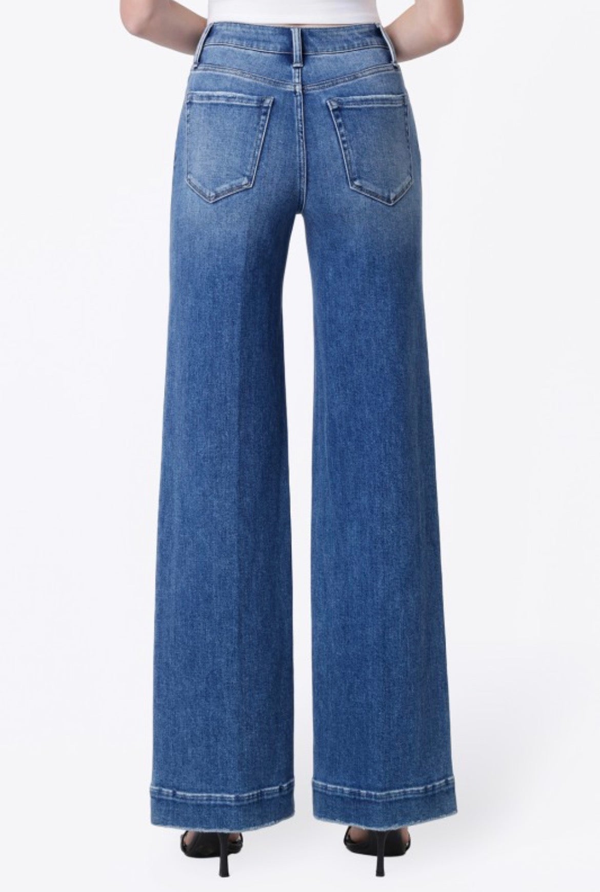 Flying Monkey High Rise Wide Leg Denim