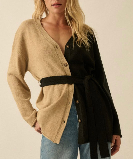 The Cassie Colorblock Cardigan