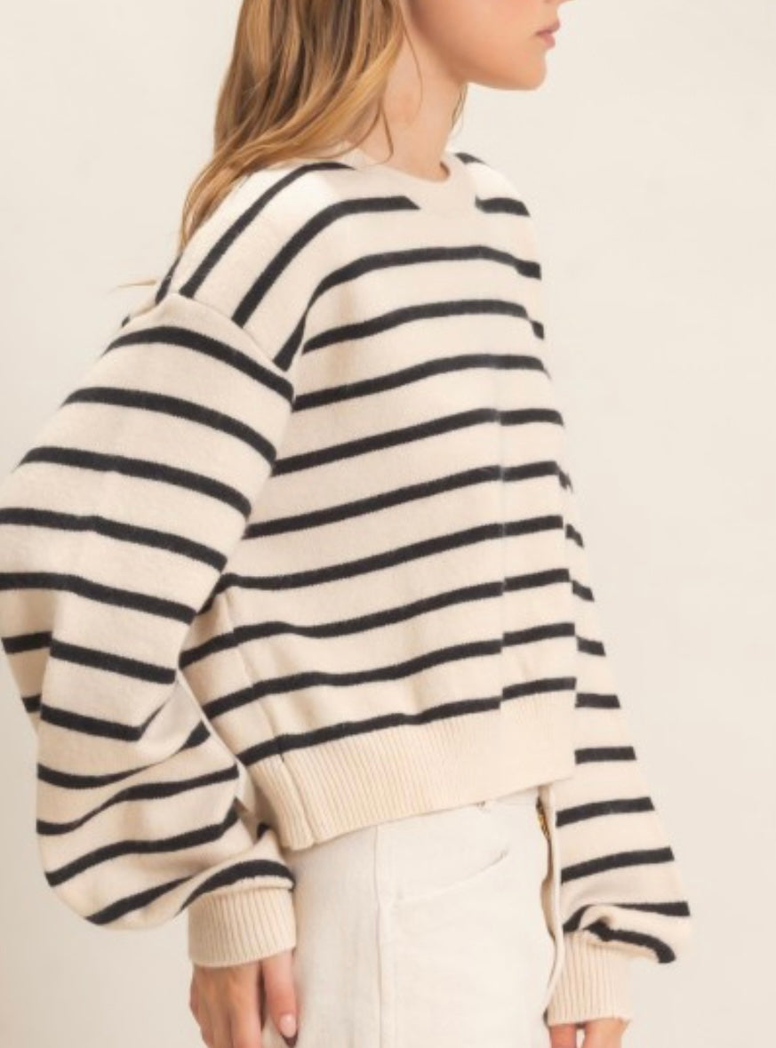 Skyler Striped Crew Neck