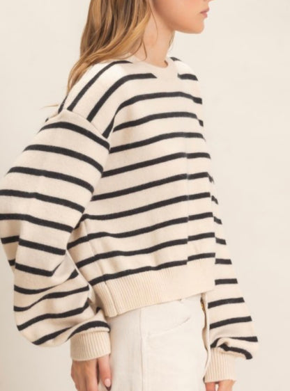 Skyler Striped Crew Neck
