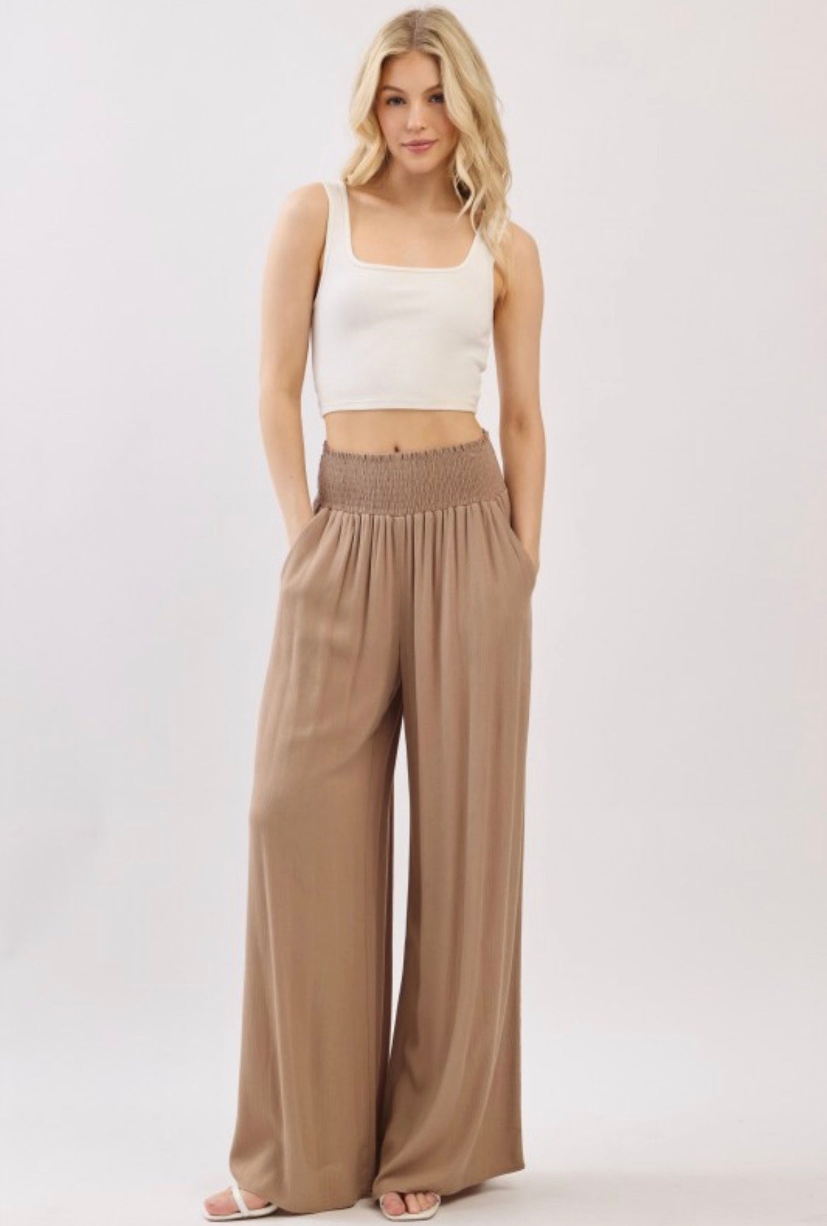 Sammy Smocked Pants - 2 Colors!