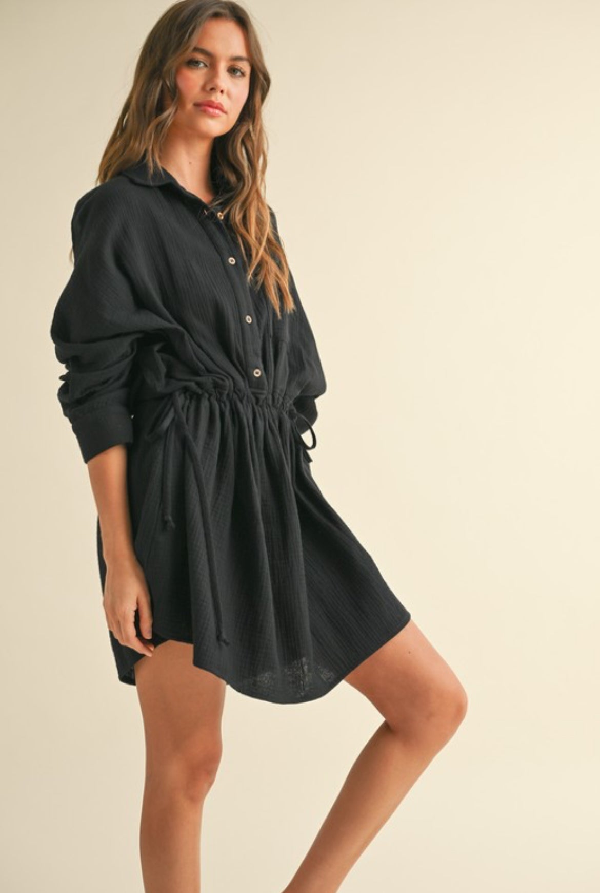 Danielle Drawstring Waist Dress