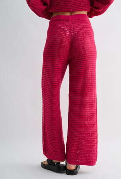 Breezy Crochet Wide Leg Pants