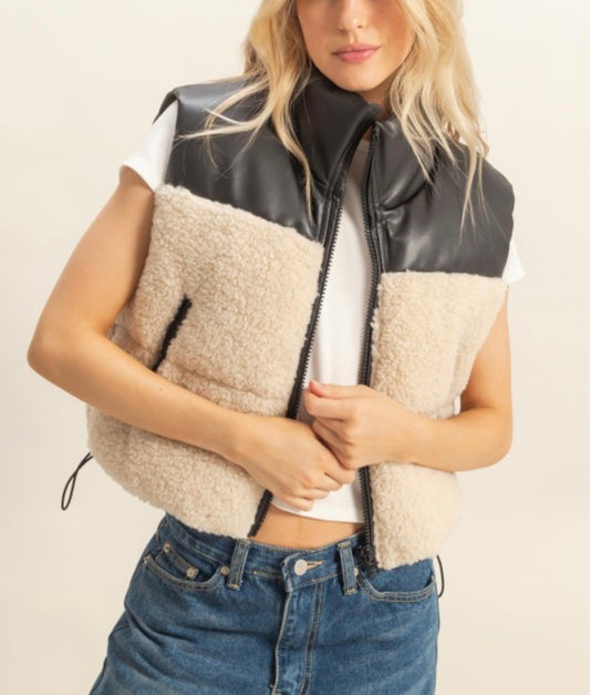 Sherpa Puffer Vest