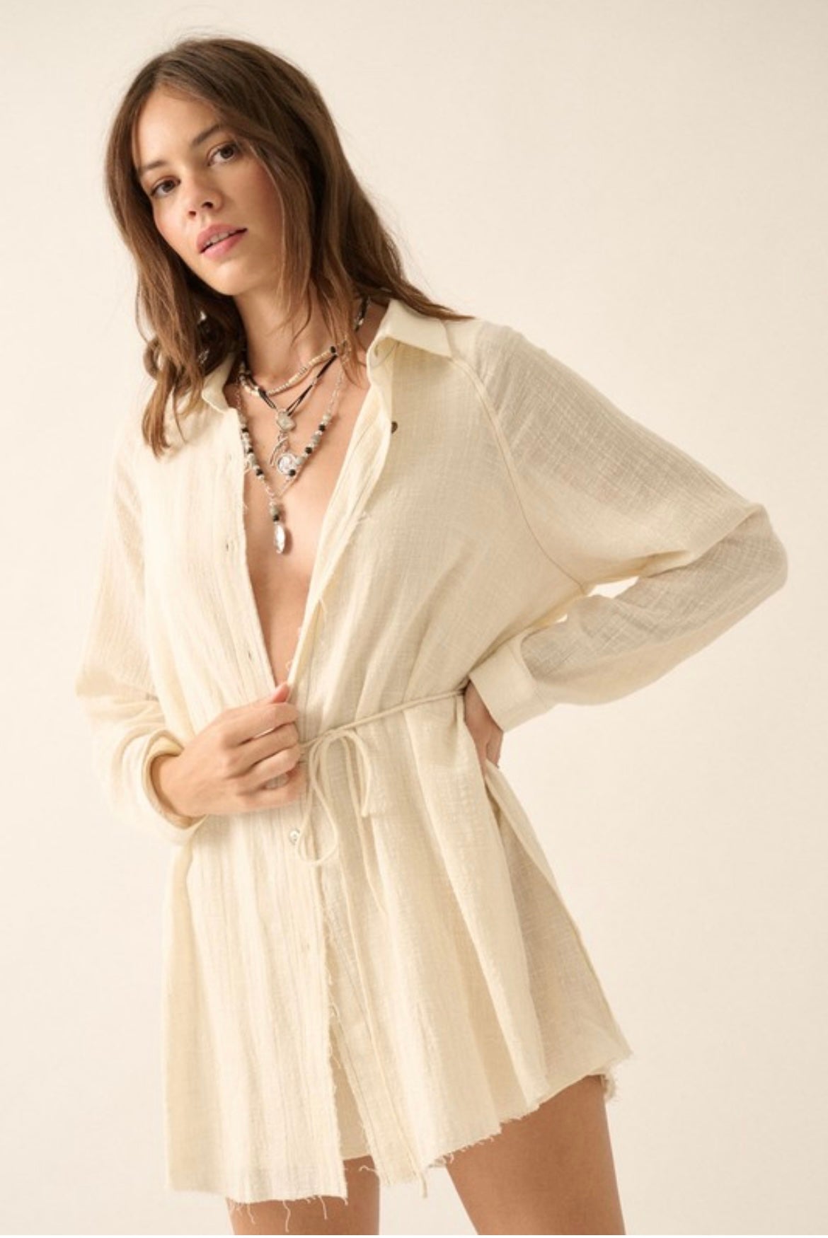 The Chrissy Crinkle Romper Dress - 3 Colors