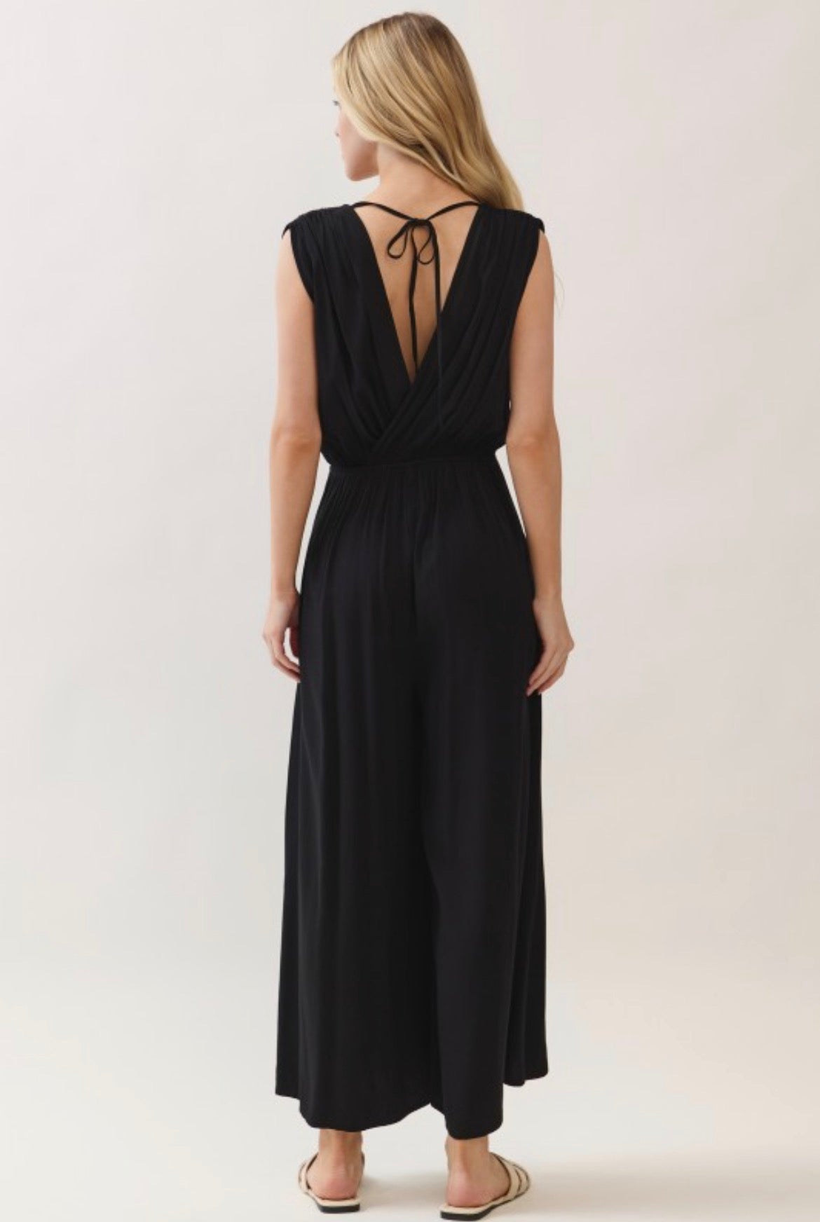 Cody Woven Sleeveless Jumpsuit - 2 colors