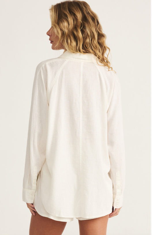 Z Supply Perfect Linen Button Up