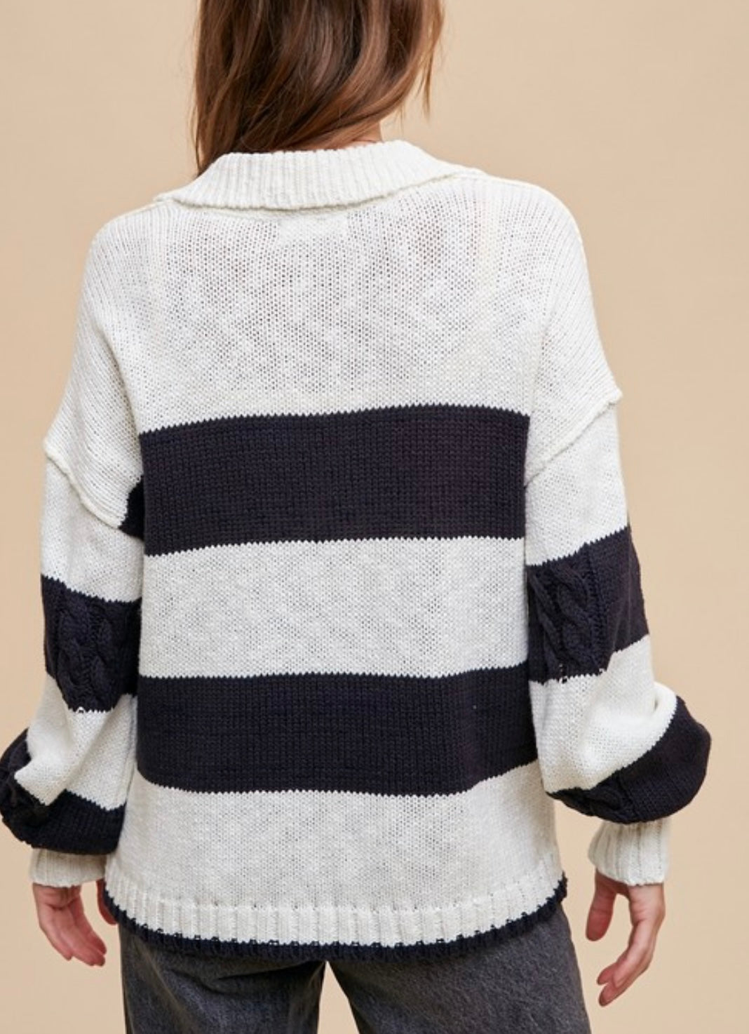 Rugby Cable Knit Sweater