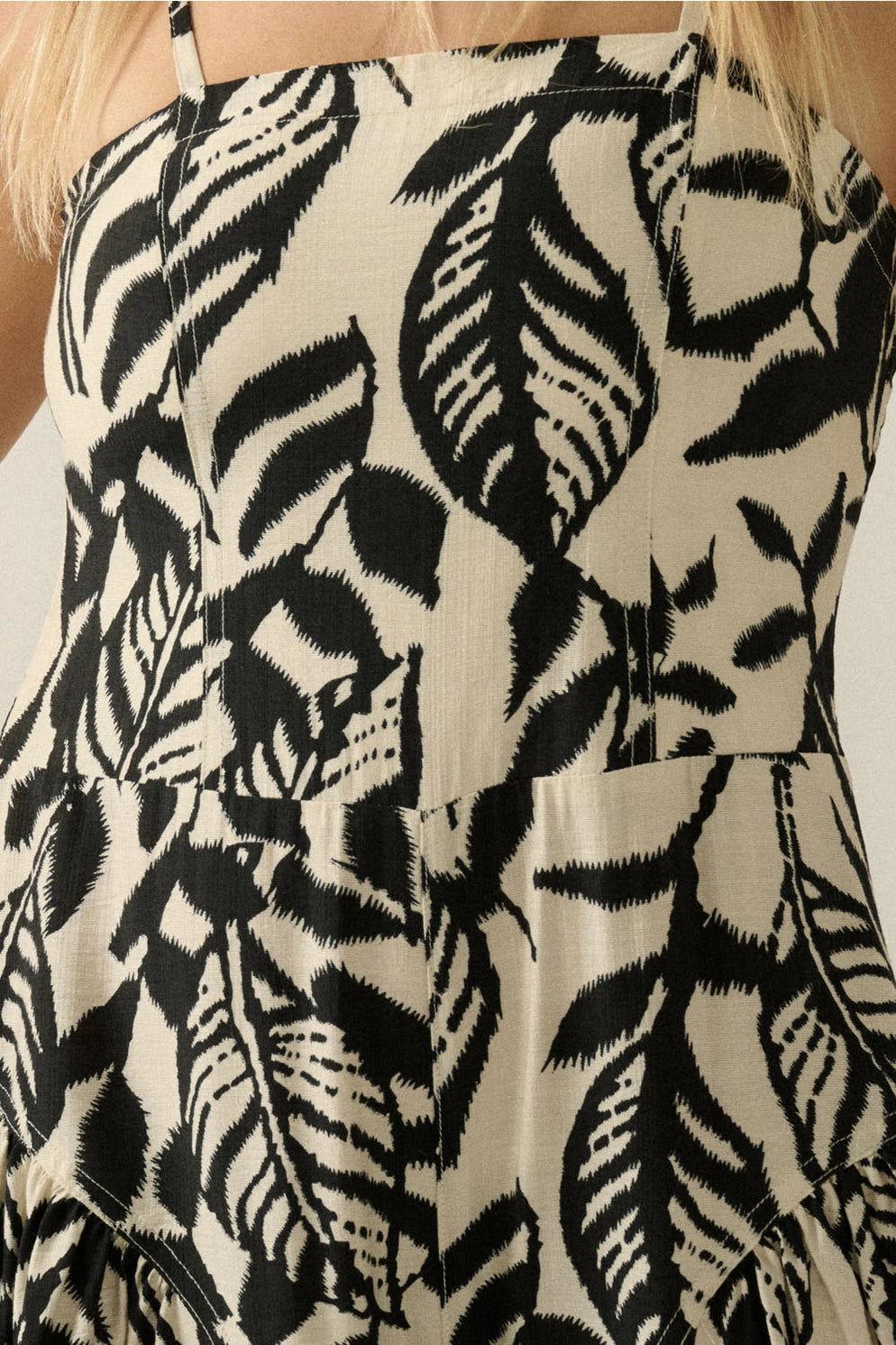 The Farrah Tropical Print Jumpsuit