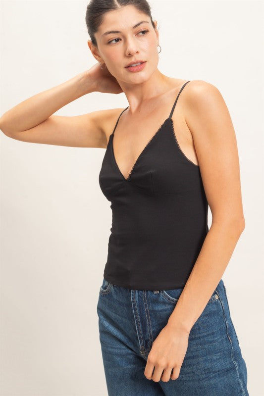 Spaghetti Strap Bralette Top - 2 Colors