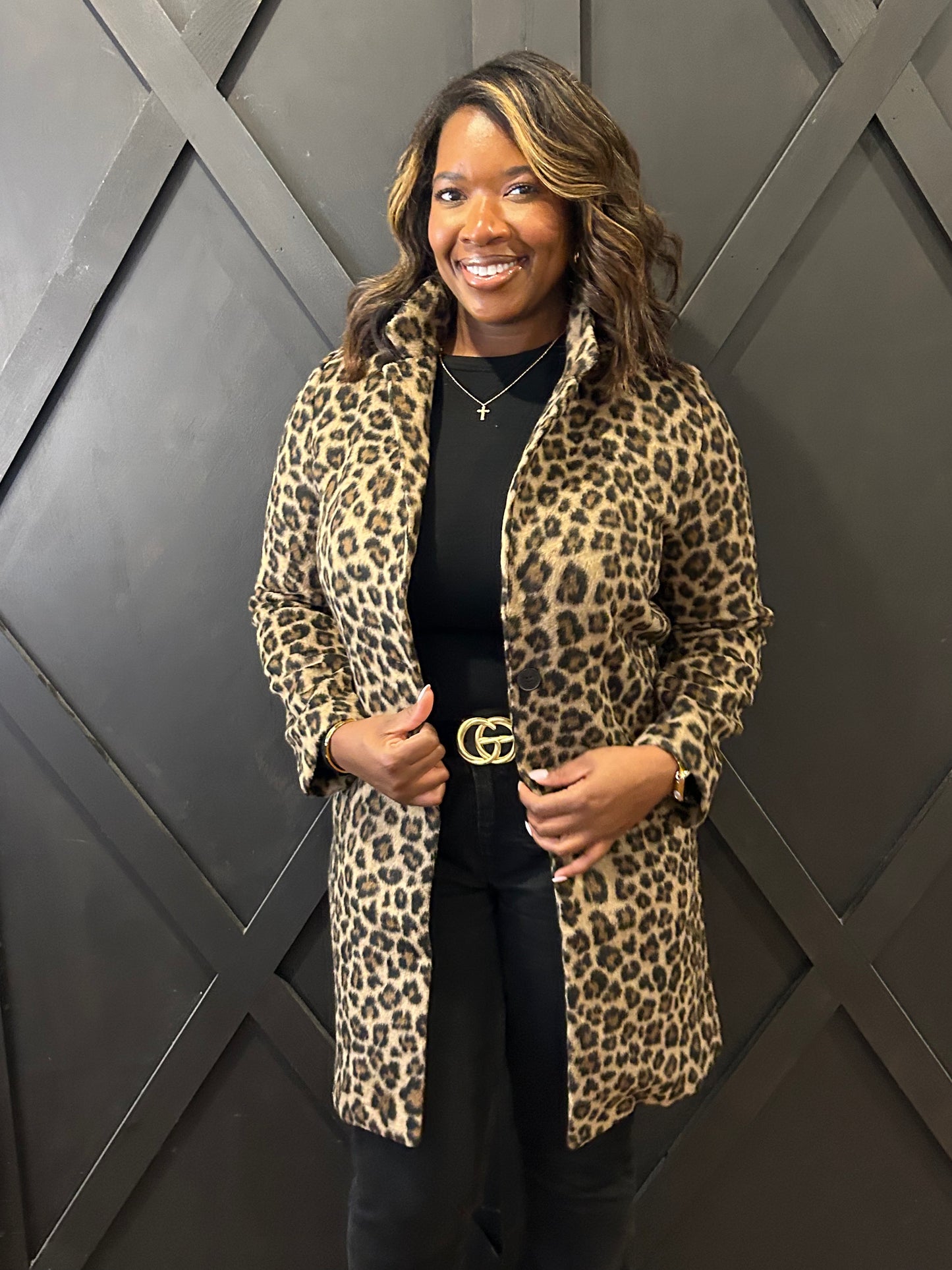 The Layla Leopard Coat