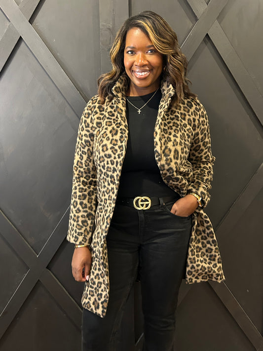 The Layla Leopard Coat