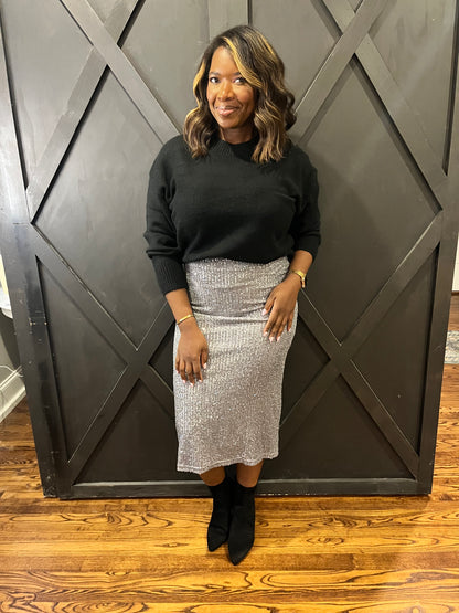 Holiday Sequin Skirt
