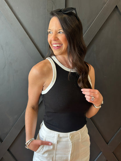 Contrast Racerback Tank
