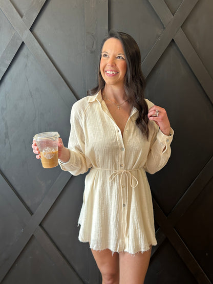 The Chrissy Crinkle Romper Dress - 3 Colors
