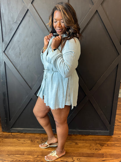 The Chrissy Crinkle Romper Dress - 3 Colors