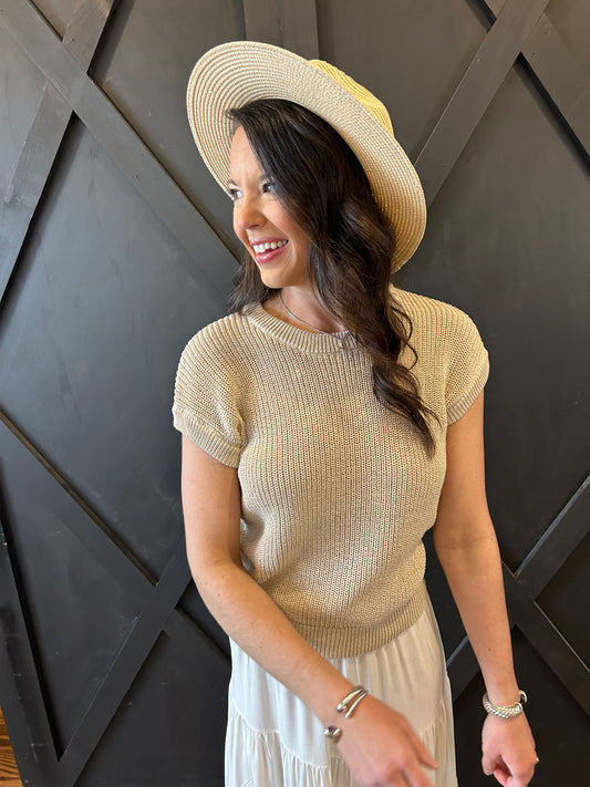 The Shirley Sheer Knit Top - 2 Colors!