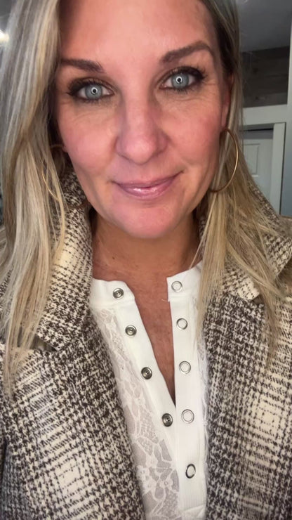 The Penelope Plaid Belted Coat